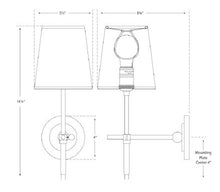 Load image into Gallery viewer, Visual Comfort Bryant Sconce
