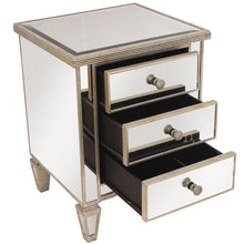 Load image into Gallery viewer, Antique Mirror Champagne Bedside
