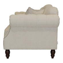 Load image into Gallery viewer, Austin Buttoned Sofa Beige – 3 or 2 Seater

