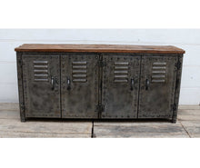 Load image into Gallery viewer, William Metal Locker with Timber Top

