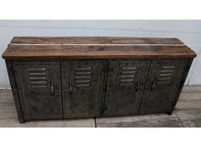 Load image into Gallery viewer, William Metal Locker with Timber Top
