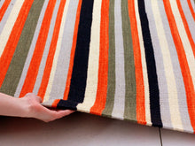 Load image into Gallery viewer, Bright Stripe Wool Rug
