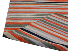 Load image into Gallery viewer, Bright Stripe Wool Rug
