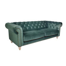 Load image into Gallery viewer, Panama 3 Seater Velvet Sofa – 2 Colour Options
