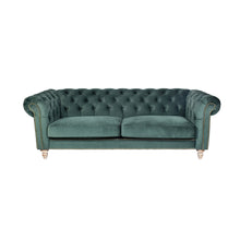 Load image into Gallery viewer, Panama 3 Seater Velvet Sofa – 2 Colour Options
