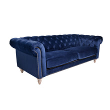 Load image into Gallery viewer, Panama 3 Seater Velvet Sofa – 2 Colour Options
