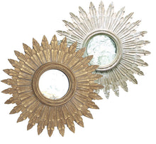 Load image into Gallery viewer, Santos Starburst Mirror – Champagne or Gold Leaf
