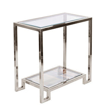 Load image into Gallery viewer, Dominic Nickel Side/Lamp Table - Bronze or Nickel Plated
