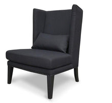 Load image into Gallery viewer, Stephanie Black Lounge Chair
