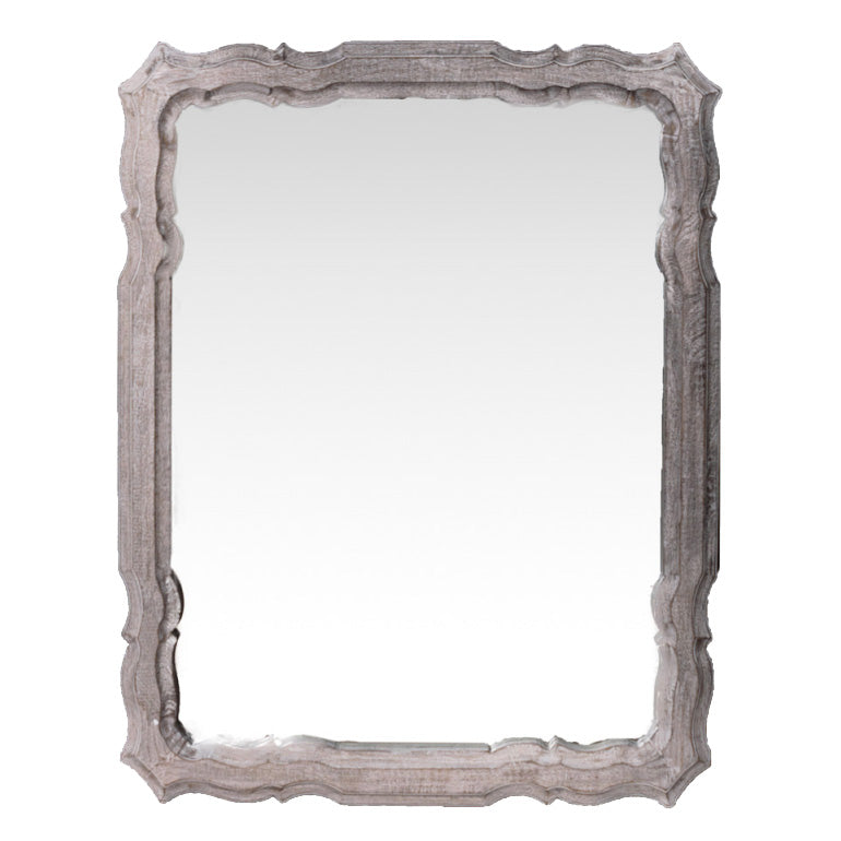Ornate Whitewash Mirror