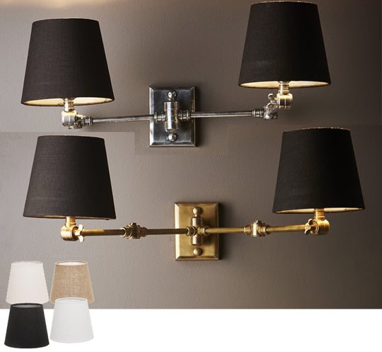 Winchester Wall Sconce  – Silver or Brass with Shade Options