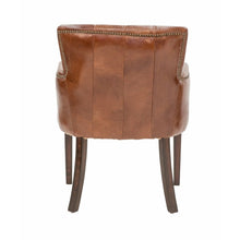 Load image into Gallery viewer, Worn Charcoal Leather Chair – 2 Colour Options
