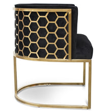 Load image into Gallery viewer, Judith Brushed Gold Chair
