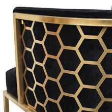 Load image into Gallery viewer, Judith Brushed Gold Chair
