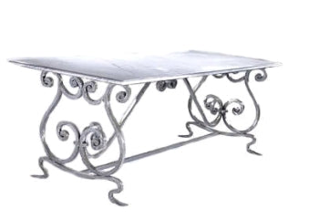Chamonix Table 6/8 Base (Marble/Glass/Cement top)