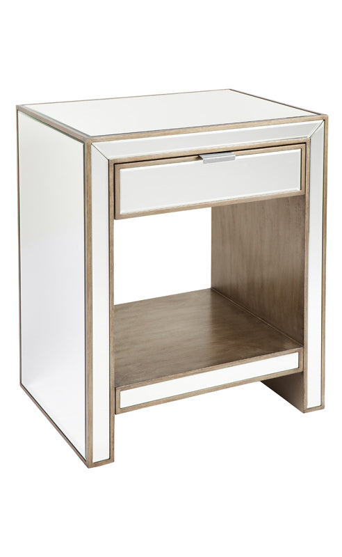 Michelle Bedside with Gold Drawers – Other Colours Available
