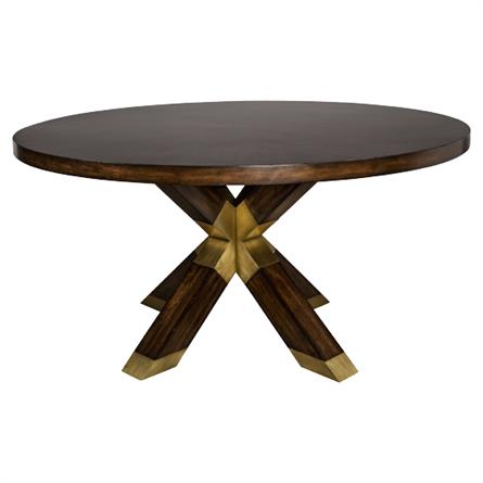 Brass Detail Dining Table – LAST ONE!