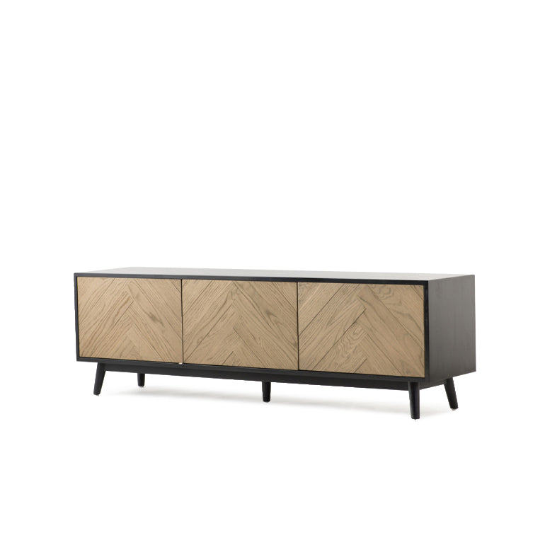 Terence Oak Black Sideboard/TV Unit