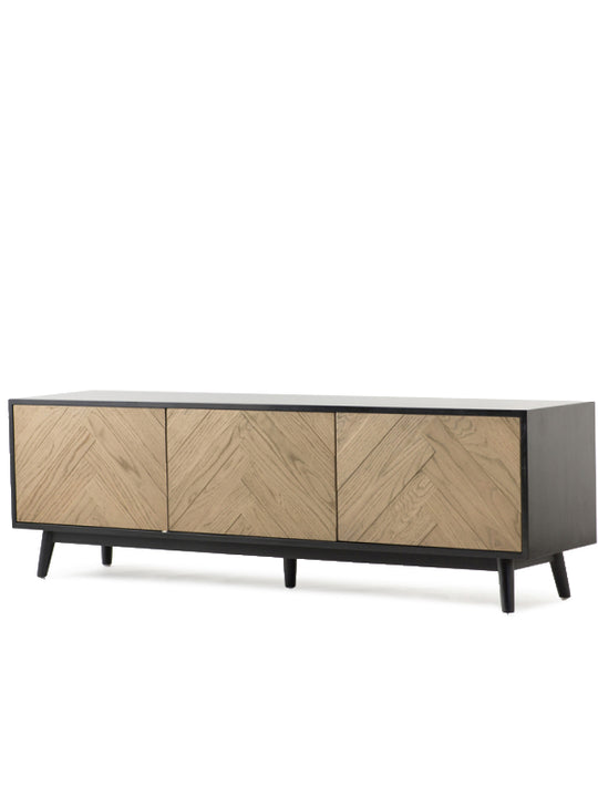 Terence Oak Black Sideboard/TV Unit