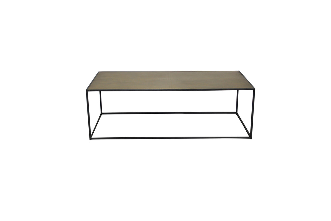 Hugh Brass Top Coffee Table
