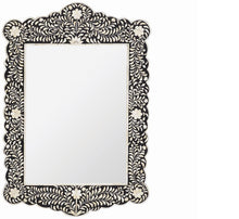 Load image into Gallery viewer, Scalloped Bone Inlay Mirror
