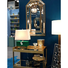 Load image into Gallery viewer, Houston Bar Cart - Nickel or Gold Leaf
