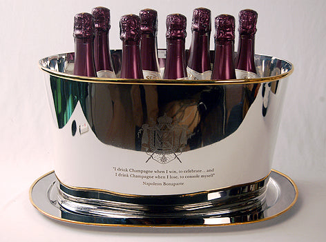 Nickel Champagne Urn with Tray
