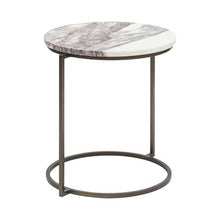 Load image into Gallery viewer, Marble Lilac Side Table
