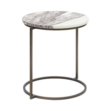 Marble Lilac Side Table