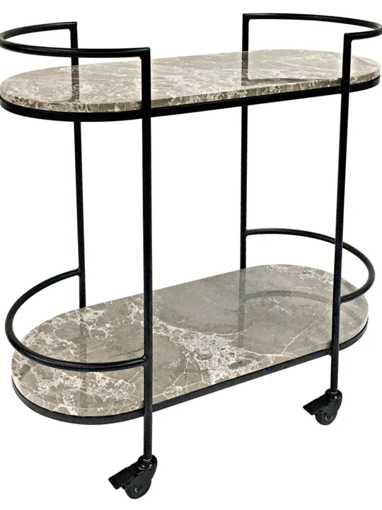 Emerson Marble Drinks Trolley