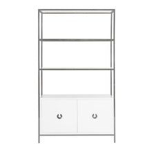 Load image into Gallery viewer, Wyatt Lacquer Cabinet - (Imported) Gold Leaf or Nickel Plated
