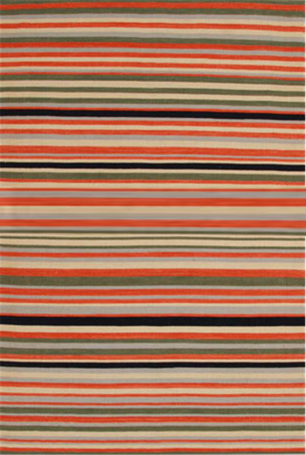 Bright Stripe Wool Rug