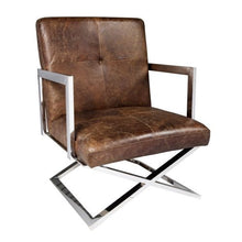 Load image into Gallery viewer, Brazilian Leather Chair – 2 Colour Options
