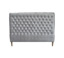 Load image into Gallery viewer, Grey Velvet Bedhead – QS/KS

