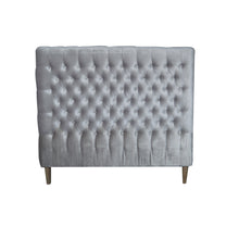 Load image into Gallery viewer, Grey Velvet Bedhead – QS/KS
