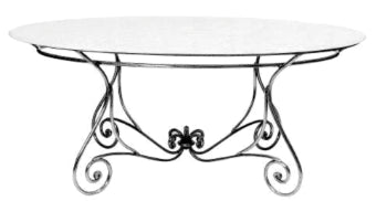 Parisian Dining Table Oval Base