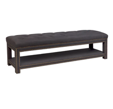Load image into Gallery viewer, Eliza Button Tufted Bench Ottoman – 3 Colour Options
