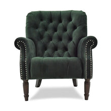 Load image into Gallery viewer, Forest Velvet Armchair
