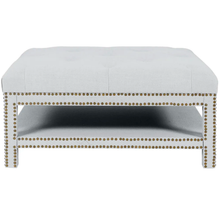 Load image into Gallery viewer, Eliza Tufted Square Ottoman – 3 Colour Options
