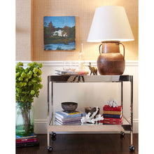 Load image into Gallery viewer, Houston Bar Cart - Nickel or Gold Leaf
