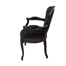 Load image into Gallery viewer, Ebony Tufted Louis Chair
