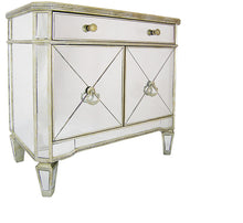 Load image into Gallery viewer, Antique Mirrored 2 Door Cabinet

