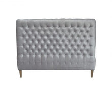 Load image into Gallery viewer, Grey Velvet Bedhead – QS/KS
