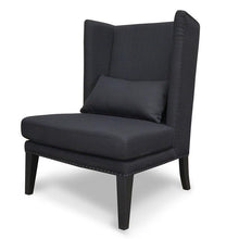 Load image into Gallery viewer, Stephanie Black Lounge Chair
