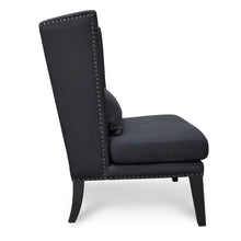 Load image into Gallery viewer, Stephanie Black Lounge Chair
