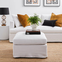 Load image into Gallery viewer, Reynaldo Slip Cover Ottoman – 4 Colour Options
