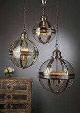 Load image into Gallery viewer, Paxton Pendant Lamp – Nickel or Brass – 3 Size Options – BUY2+ SAVE
