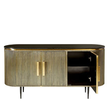Load image into Gallery viewer, Nora Brass Sideboard – Stone Top
