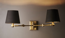 Load image into Gallery viewer, Winchester Wall Sconce  – Silver or Brass with Shade Options
