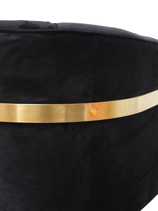 Tailor Armchair with Gold Base